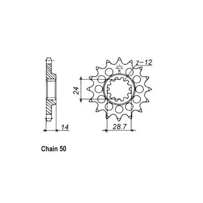 8082525 - JT Front Sprocket 1529.17