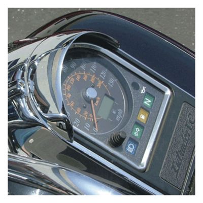 8082560 - National Cycle NC cast speedometer visor chrome