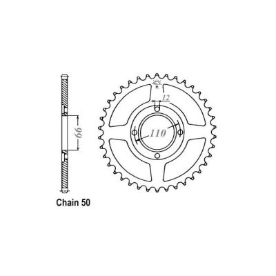 8082599 - JT Rear Sprocket 849.38