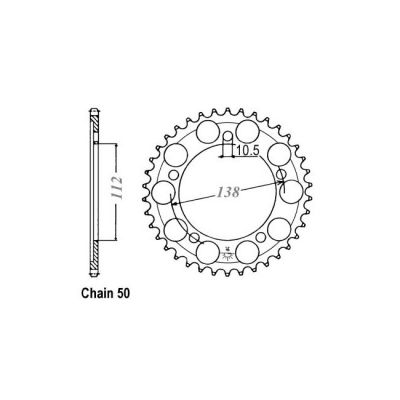 8082674 - JT Rear Sprocket 1871.48