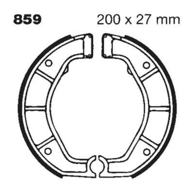 8110494 - EBC plain brake shoes