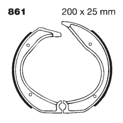 8110496 - EBC plain brake shoes