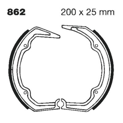 8110497 - EBC plain brake shoes