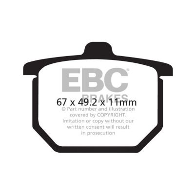 8110512 - EBC Organic brake pads