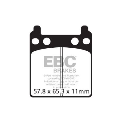 8110519 - EBC V-pad Semi Sintered brake pads