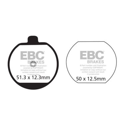 8110520 - EBC Organic brake pads