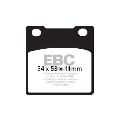 8110531 - EBC V-pad Semi Sintered brake pads