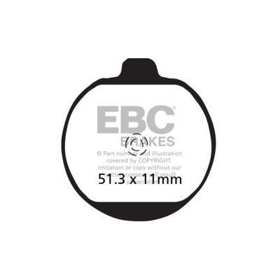 8110541 - EBC Organic brake pads