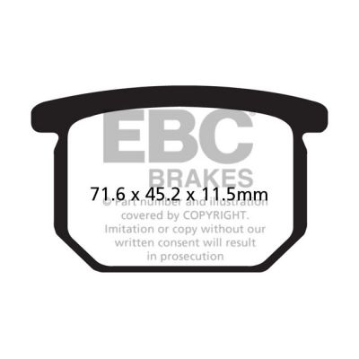 8110545 - EBC Organic brake pads