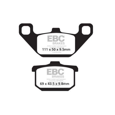 8110573 - EBC V-pad Semi Sintered brake pads