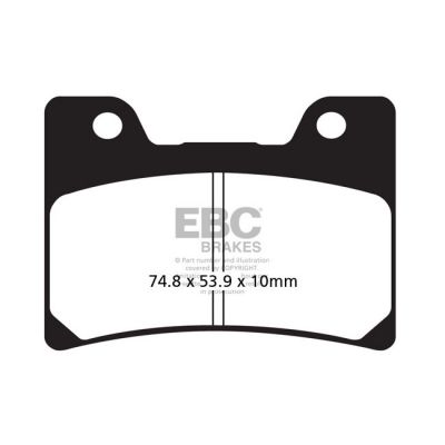 8110631 - EBC Organic brake pads