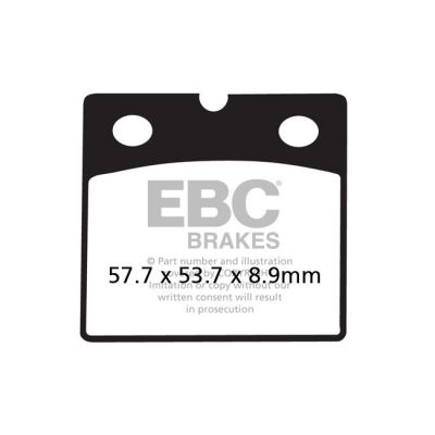 8110643 - EBC V-pad Semi Sintered brake pads