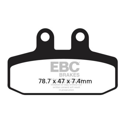 8110701 - EBC Organic brake pads