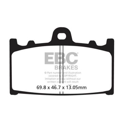 8110731 - EBC Carbon X / TT series brake pads