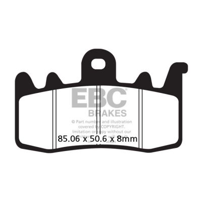 8110780 - EBC, V-Pad Semi Sintered brake pads