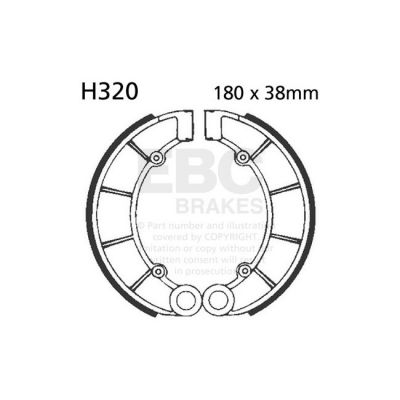 8110790 - EBC plain brake shoes