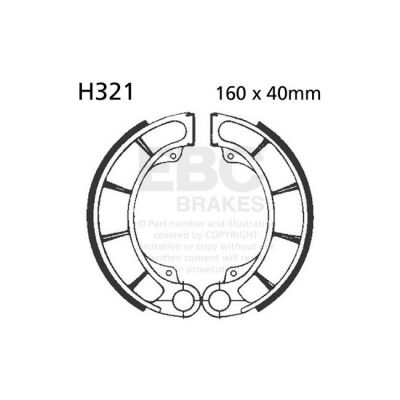 8110791 - EBC plain brake shoes