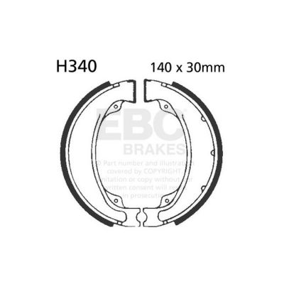 8110796 - EBC plain brake shoes