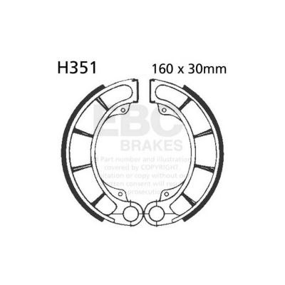 8110803 - EBC plain brake shoes