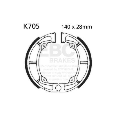 8110809 - EBC plain brake shoes