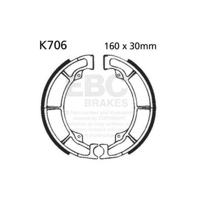 8110811 - EBC plain brake shoes