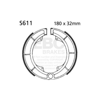 8110823 - EBC plain brake shoes