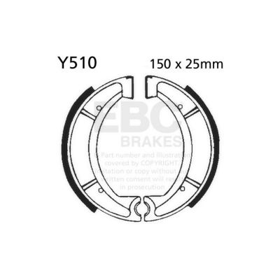 8110859 - EBC grooved brake shoes