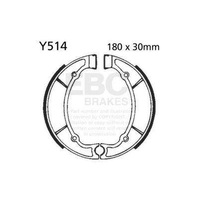 8110861 - EBC plain brake shoes