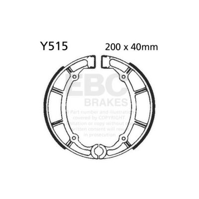 8110862 - EBC plain brake shoes