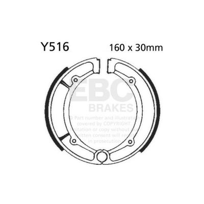 8110863 - EBC plain brake shoes