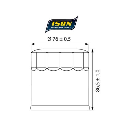 8110905 - ISON 551 oil filter