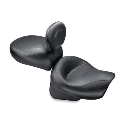 8111813 - Mustang 2-p wide touring vintage seat plain black