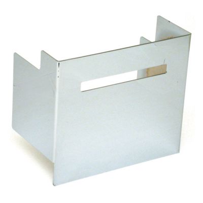 900045 - MCS Battery side cover, smooth with window. Chrome
