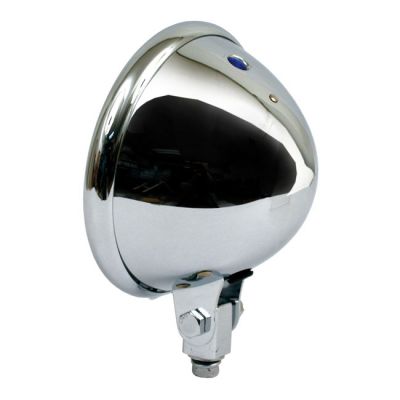 900215 - MCS 5-3/4" Bates style headlamp, shell only. Chrome