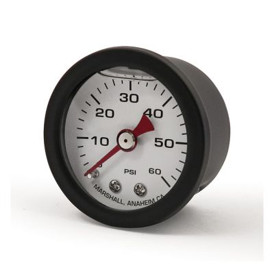 901013 - Marshall oil pressure gauge, 0-60 PSI. Black housing