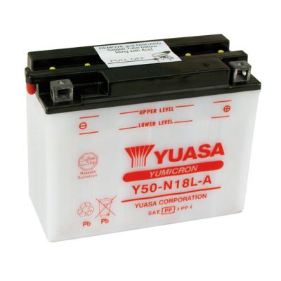 901034 - Yuasa, Yumicron 12V lead-acid battery Y50-N18L-A. 20Ah