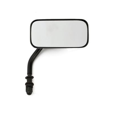 901169 - MCS Small rectangular mirror. Short stem, black