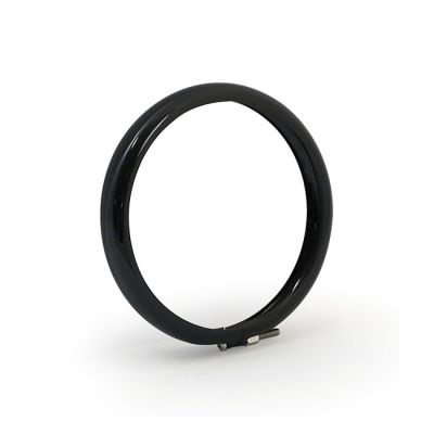 901177 - MCS Bates style headlamp trim ring. 4-1/2". Gloss black