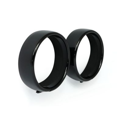 901379 - MCS Recessed trim rings. 4.5" spotlamp. Gloss black