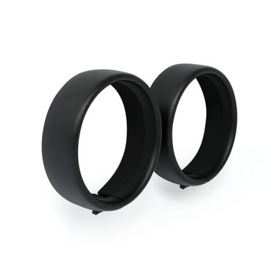 901388 - MCS Recessed trim rings. 4.5" spotlamp. Black wrinkle