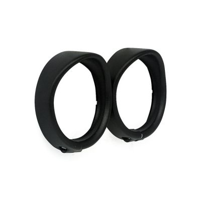 901563 - MCS Recessed trim rings with visor. Turn signals. Black wrinkle