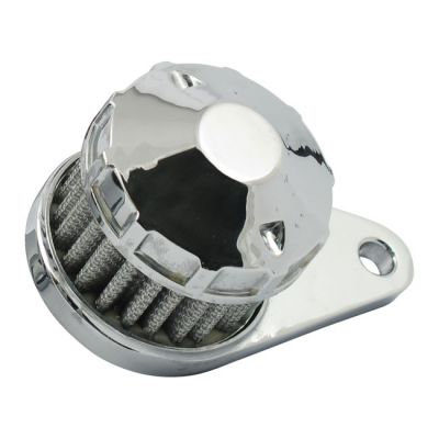 901710 - MCS Crankcase breather filter, Cone top. Chrome