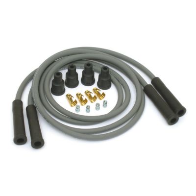 902559 - Dynatek, univ. 7mm spark plug wire set. Gray