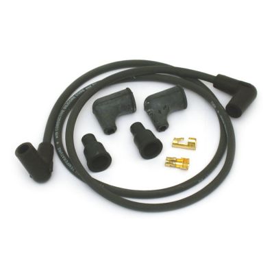 902561 - Dynatek, univ. 7mm spark plug wire set, 90° plug boot. Black