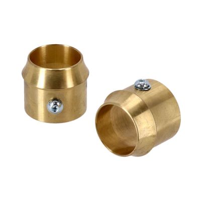 902848 - Paughco, Brass exhaust tip set. 2" Short curve