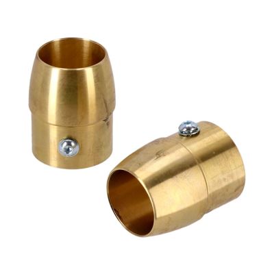 902850 - Paughco, Brass exhaust tip set. 2" Tapered