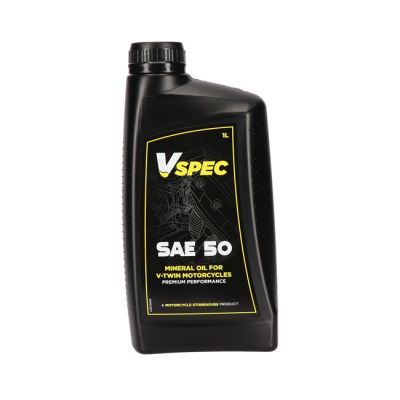 904501 - Vspec, SAE 50 (Mineral) motor oil. 1 liter bottle.