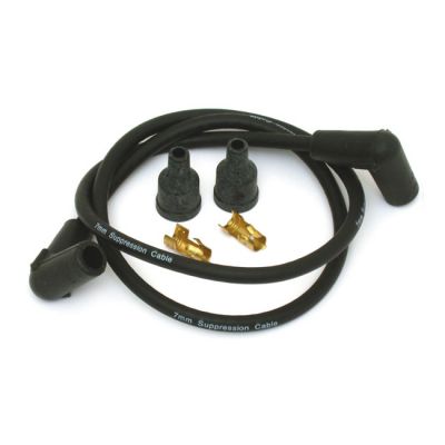 904670 - ACCEL Universal 7mm spark plug wire set. Black