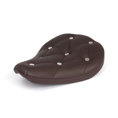 904674 - MCS Fitzz, custom solo seat. Brown/rivets. Small. 4cm thick