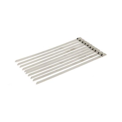 904742 - MCS Exhaust tie wraps 8" long clear stainless